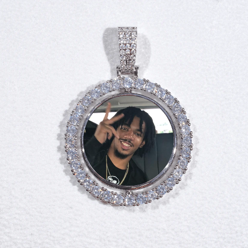 3D Spinning 2-Faced Custom Picture Pendant