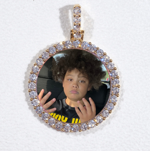 3D CIRCLE CUSTOM PICTURE PENDANT SMALL SIZE