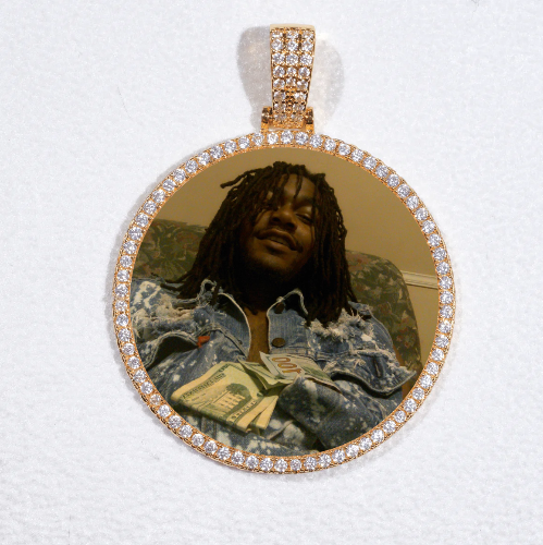 MEDIUM 3D CIRCLE CUSTOM PICTURE PENDANT