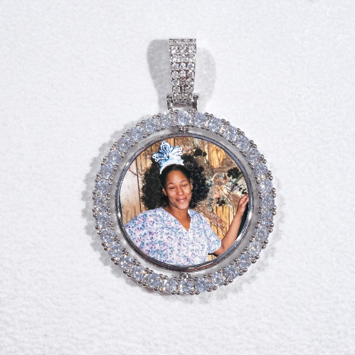 3D Spinning 2-Faced Custom Picture Pendant