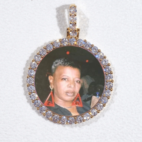 3D CIRCLE CUSTOM PICTURE PENDANT SMALL SIZE