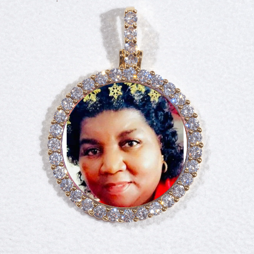 3D CIRCLE CUSTOM PICTURE PENDANT SMALL SIZE