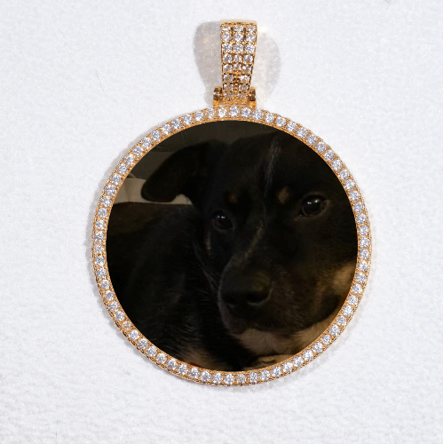 MEDIUM 3D CIRCLE CUSTOM PICTURE PENDANT