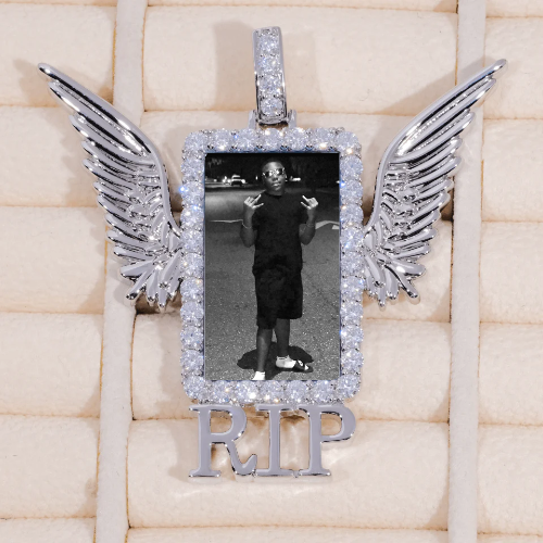 RIP WING 3D CUSTOM PICTURE PENDANT