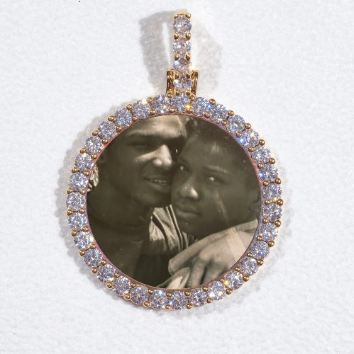 3D CIRCLE CUSTOM PICTURE PENDANT SMALL SIZE