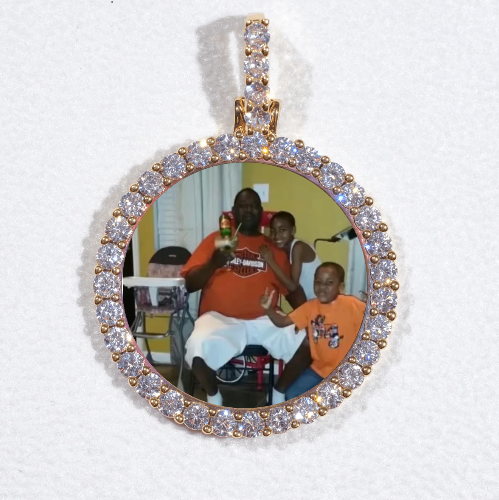 3D CIRCLE CUSTOM PICTURE PENDANT SMALL SIZE