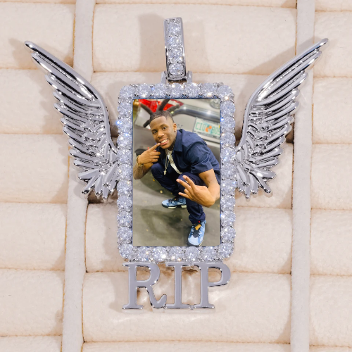 RIP WING 3D CUSTOM PICTURE PENDANT