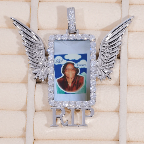 RIP WING 3D CUSTOM PICTURE PENDANT
