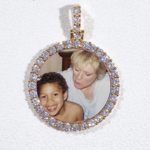 3D CIRCLE CUSTOM PICTURE PENDANT SMALL SIZE