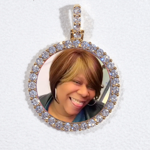 3D CIRCLE CUSTOM PICTURE PENDANT SMALL SIZE