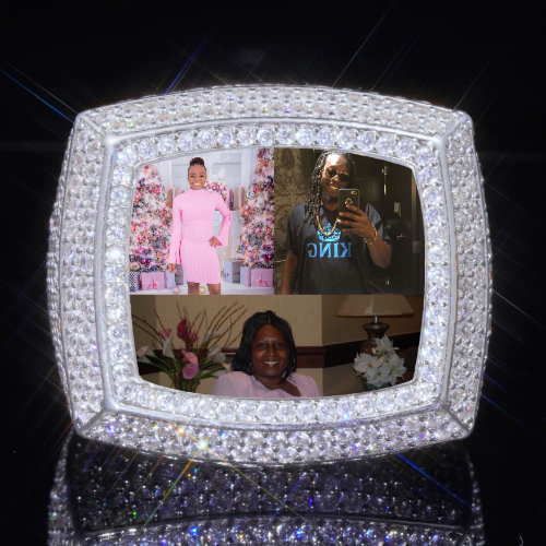 3D CUSTOM PICTURE ICED RING