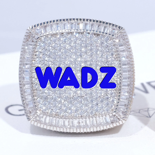 CUSTOM LETTER 3D ICED RING