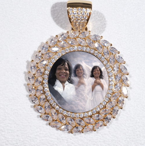 Large 3D Wheat Ear Custom Picture Pendant