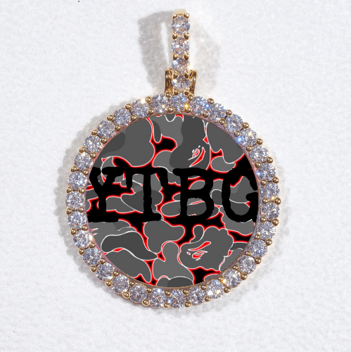 3D CIRCLE CUSTOM PICTURE PENDANT SMALL SIZE
