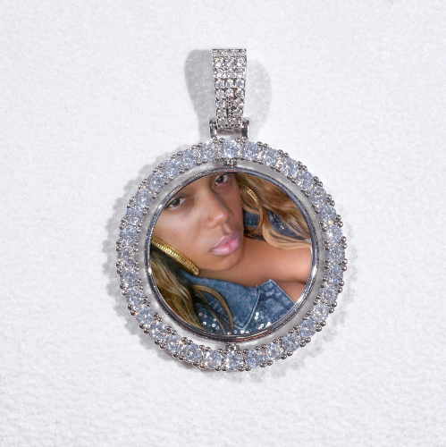 3D Spinning 2-Faced Custom Picture Pendant