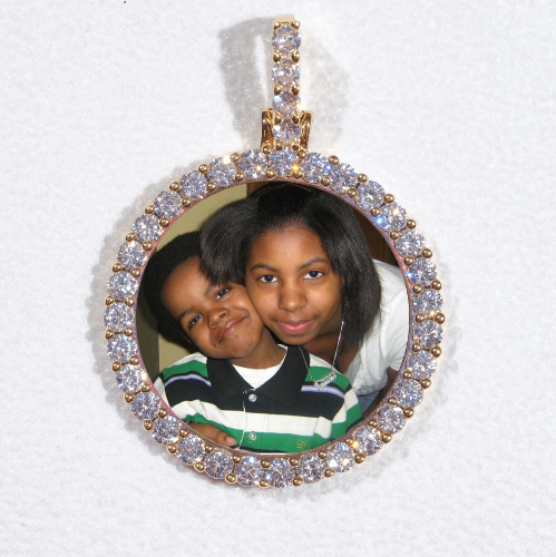 3D CIRCLE CUSTOM PICTURE PENDANT SMALL SIZE