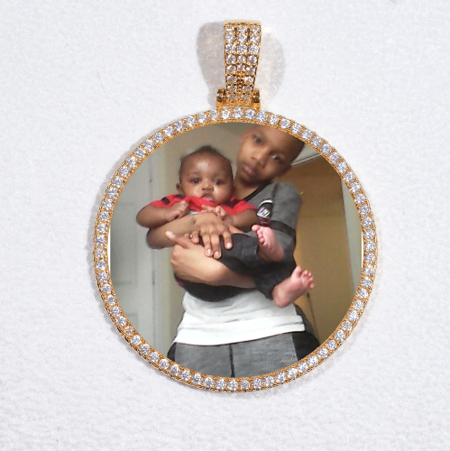 MEDIUM 3D CIRCLE CUSTOM PICTURE PENDANT