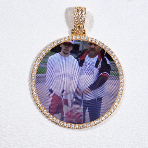 MEDIUM 3D CIRCLE CUSTOM PICTURE PENDANT