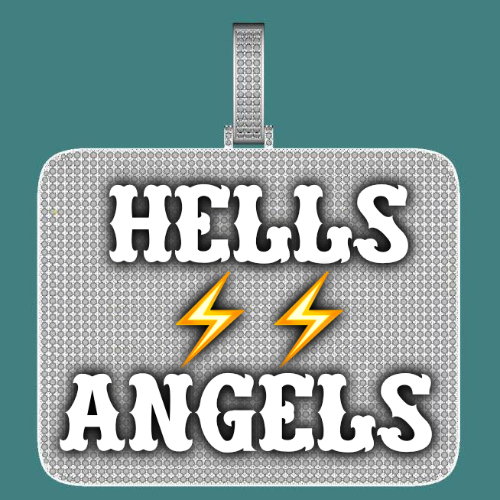 CUSTOM LETTER NECKLACE 3D BIG SQUARE