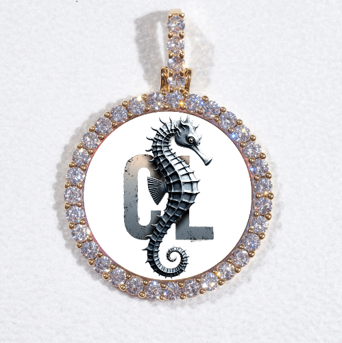 3D CIRCLE CUSTOM PICTURE PENDANT SMALL SIZE
