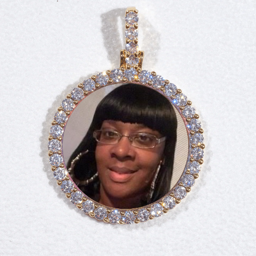 3D CIRCLE CUSTOM PICTURE PENDANT SMALL SIZE