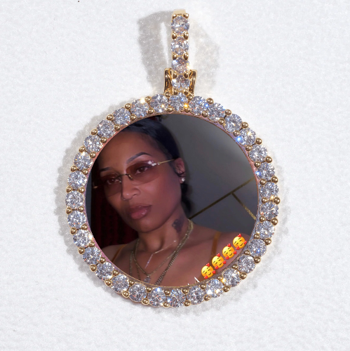 3D CIRCLE CUSTOM PICTURE PENDANT SMALL SIZE