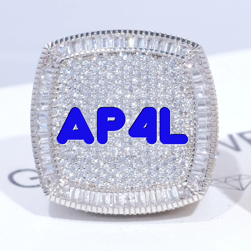 CUSTOM LETTER 3D ICED RING