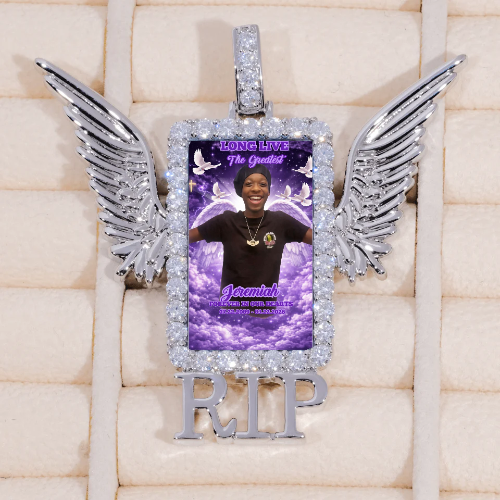 RIP WING 3D CUSTOM PICTURE PENDANT