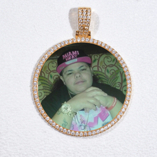 MEDIUM 3D CIRCLE CUSTOM PICTURE PENDANT