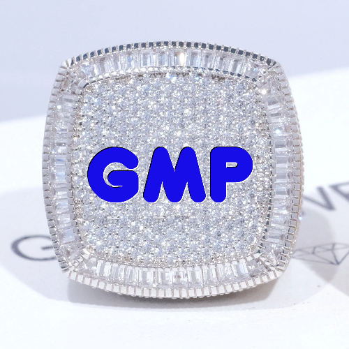 CUSTOM LETTER 3D ICED RING