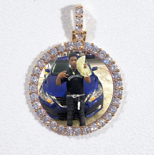 3D CIRCLE CUSTOM PICTURE PENDANT SMALL SIZE