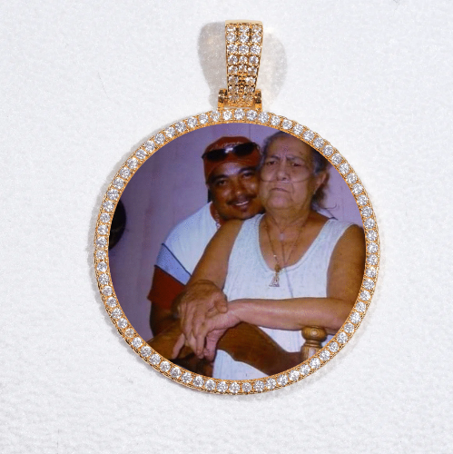 MEDIUM 3D CIRCLE CUSTOM PICTURE PENDANT