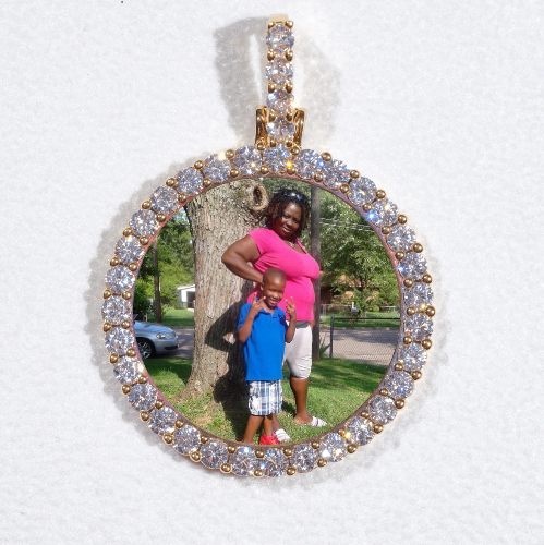 3D CIRCLE CUSTOM PICTURE PENDANT SMALL SIZE