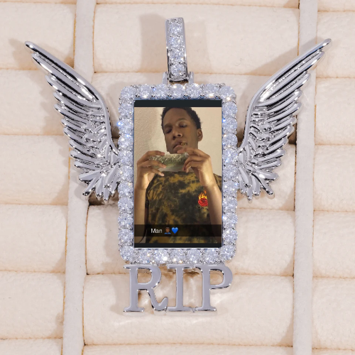 RIP WING 3D CUSTOM PICTURE PENDANT