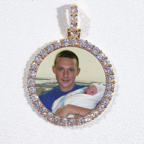3D CIRCLE CUSTOM PICTURE PENDANT SMALL SIZE