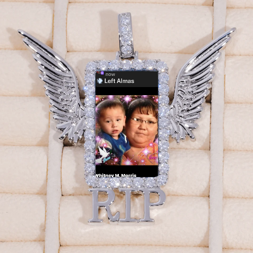 RIP WING 3D CUSTOM PICTURE PENDANT