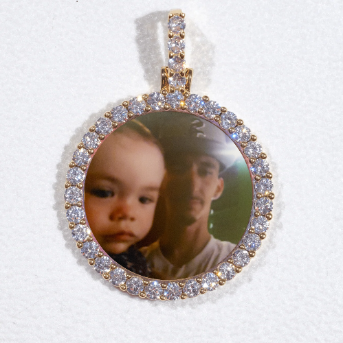 3D CIRCLE CUSTOM PICTURE PENDANT SMALL SIZE