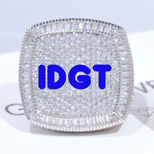 CUSTOM LETTER 3D ICED RING