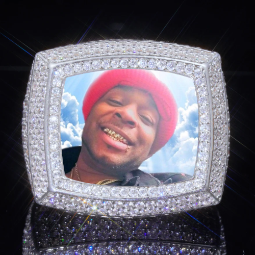 3D CUSTOM PICTURE ICED RING
