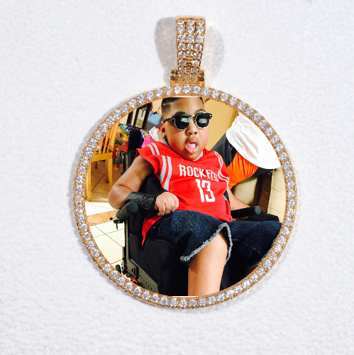 MEDIUM 3D CIRCLE CUSTOM PICTURE PENDANT