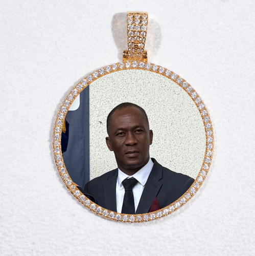 MEDIUM 3D CIRCLE CUSTOM PICTURE PENDANT