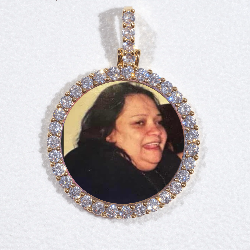 3D CIRCLE CUSTOM PICTURE PENDANT SMALL SIZE