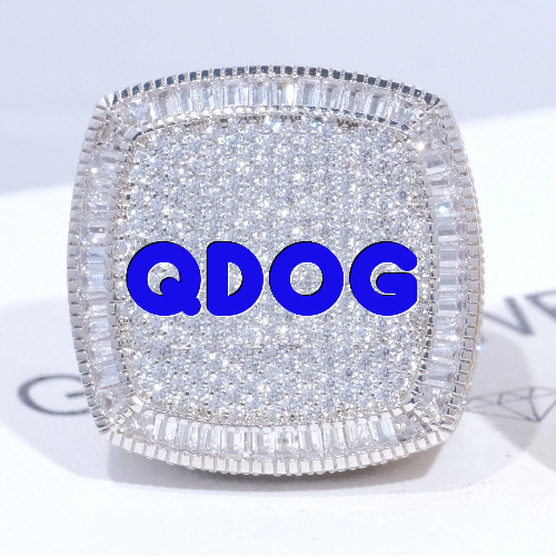 CUSTOM LETTER 3D ICED RING