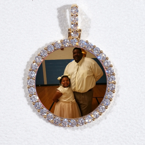 3D CIRCLE CUSTOM PICTURE PENDANT SMALL SIZE