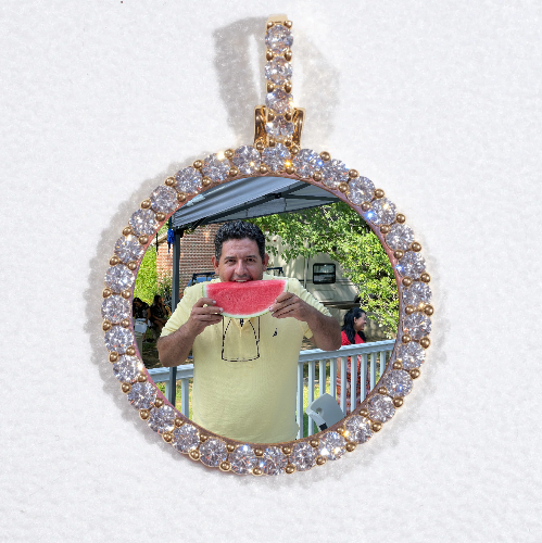 3D CIRCLE CUSTOM PICTURE PENDANT SMALL SIZE