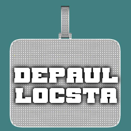 CUSTOM LETTER NECKLACE 3D BIG SQUARE