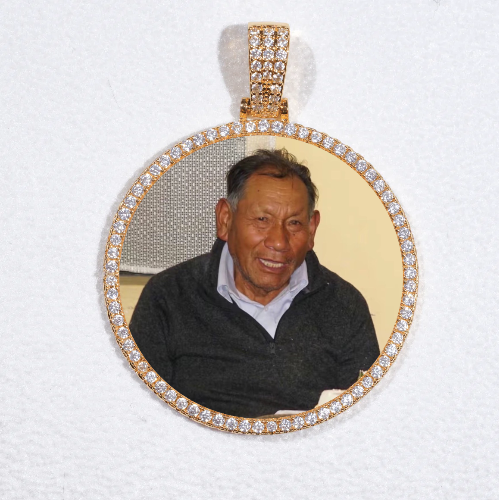 MEDIUM 3D CIRCLE CUSTOM PICTURE PENDANT