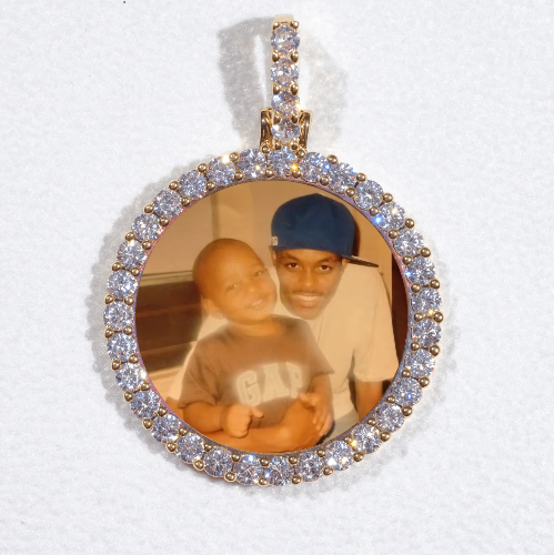 3D CIRCLE CUSTOM PICTURE PENDANT SMALL SIZE