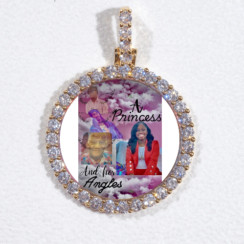 3D CIRCLE CUSTOM PICTURE PENDANT SMALL SIZE