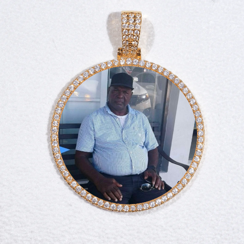MEDIUM 3D CIRCLE CUSTOM PICTURE PENDANT